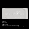 Porcelain creative rectangular white wavy